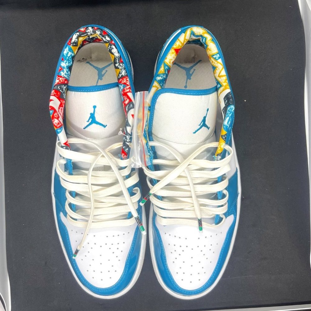 Jordan 1 Low SE Barcelona Cyber Teal